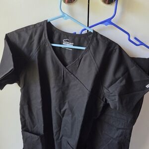 Butter-Soft Black Scrub Set